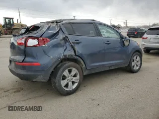 2011 Kia Sportage LX with VIN KNDPB3A27B7100410, listed as a Copart auction lot 48421055 with 86,132 mi miles and Salvage Title. Bid and sale history available at carsss.com. Image 3.