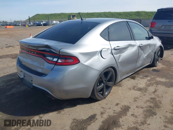 2015 Dodge Dart SXT with VIN 1C3CDFBB5FD407191, listed as a IAAI auction lot 41819011 with 168,567 mi miles and . Bid and sale history available at DreamBid. Image 4.