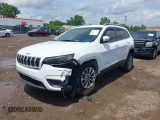 2020 Jeep Cherokee Latitude Plus with VIN 1C4PJLLB2LD592959, listed as a IAAI auction lot 42491266 with 74,609 mi miles and . Bid and sale history available at DreamBid. Image 2.