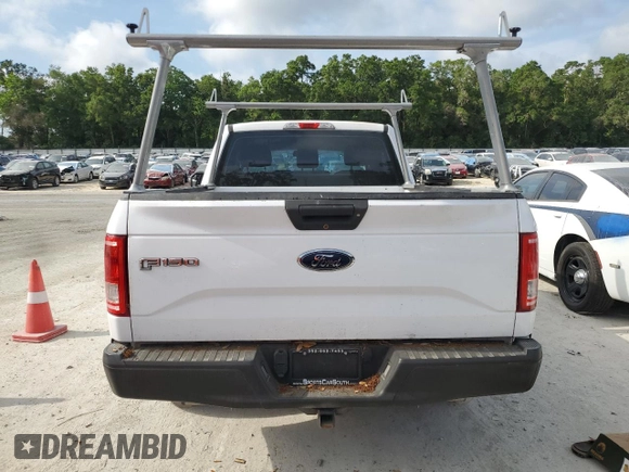 2017 Ford F-150 XL with VIN 1FTMF1C80HKE39125, listed as a Copart auction lot 56379345 with 136,264 mi miles and Clean title. Bid and sale history available at DreamBid. Image 6.