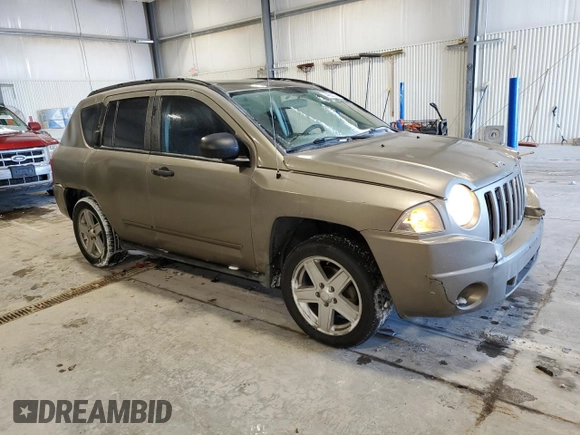 2008 Jeep Compass Sport with VIN 1J8FT47078D665893, listed as a Copart auction lot 44558255 with 138,490 mi miles and Salvage Title. Bid and sale history available at carsss.com. Image 4.