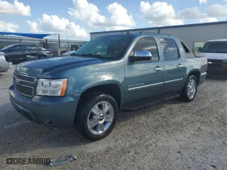 2010 Chevrolet Avalanche LTZ with VIN 3GNVKGE08AG106122, listed as a Copart auction lot 79079274 with 153,667 mi miles and Salvage Title. Bid and sale history available at carsss.com. Image 1.