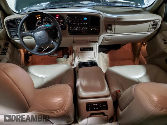 2001 GMC Yukon SLT with VIN 1GKEK13T61J193671, listed as a Copart auction lot 43572535 with 212,529 mi miles and Salvage Title. Bid and sale history available at carsss.com. Image 8.