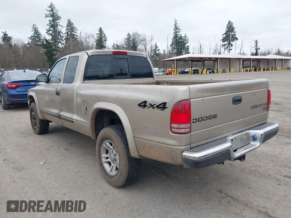 2004 Dodge Dakota SLT with VIN 1D7HG42N44S525545, listed as a IAAI auction lot 41739083 with 266,353 mi miles. Bid and sale history available at carsss.com. Image 3.