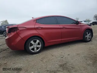 2013 Hyundai Elantra Limited with VIN KMHDH4AE2DU757732, listed as a Copart auction lot 51809055 with 123,548 mi miles and Salvage Title. Bid and sale history available at carsss.com. Image 3.