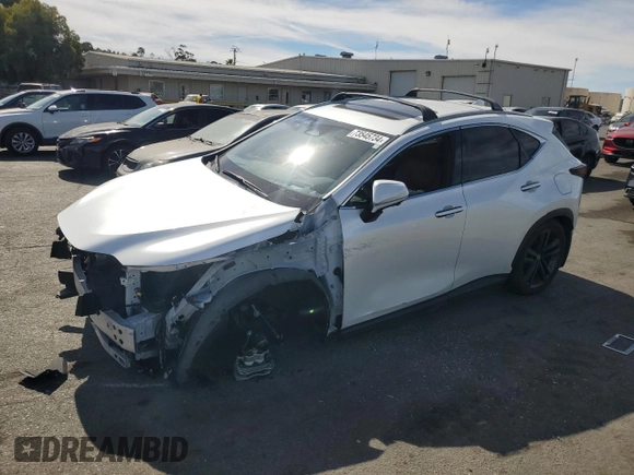 2022 Lexus NX with VIN JTJHKCFZ5N2003795, listed as a Copart auction lot 73545734 with 19,722 mi miles and Salvage Title. Bid and sale history available at carsss.com. Image 1.