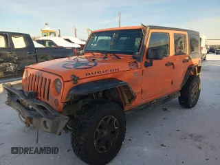 2013 Jeep Wrangler Unlimited Rubicon with VIN 1C4BJWFG7DL525994, listed as a Copart auction lot 46949855 with 179,499 mi miles and Salvage Title. Bid and sale history available at carsss.com. Image 1.