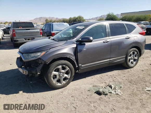 2017 Honda CR-V EX-L with VIN 7FARW1H82HE013842, listed as a Copart auction lot 76129104 with 152,639 mi miles and Salvage Title. Bid and sale history available at carsss.com. Image 1.