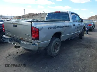 2007 Dodge Ram 2500 SLT with VIN 1D7KS28C07J553495, listed as a IAAI auction lot 41735695 with 405,368 mi miles. Bid and sale history available at carsss.com. Image 4.