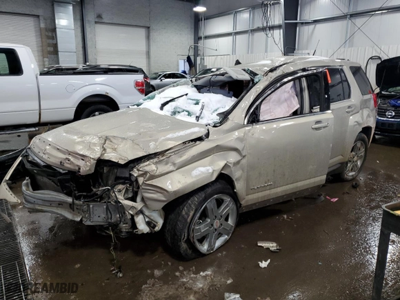2012 GMC Terrain SLE-2 with VIN 2GKFLTEK6C6374853, listed as a Copart auction lot 45666845 with 0 mi miles and Salvage Title. Bid and sale history available at carsss.com. Image 1.