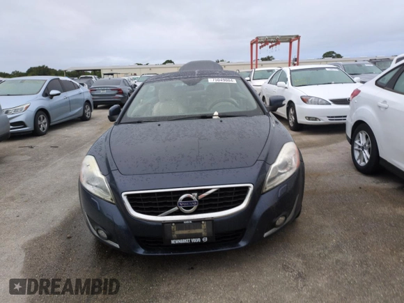 2013 Volvo C70 T5 with VIN YV1672MC2DJ139305, listed as a Copart auction lot 75049004 with 0 mi miles and Non Repairable. Bid and sale history available at carsss.com. Image 5.
