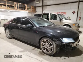 2015 Audi A7 Premium Plus with VIN WAUWGAFC5FN003188, listed as a Copart auction lot 41767895 with 198,639 mi miles and Salvage title. Bid and sale history available at DreamBid. Image 4.
