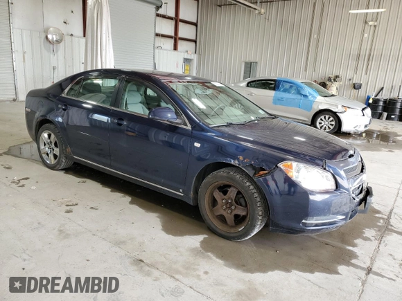 2008 Chevrolet Malibu 1LT with VIN 1G1ZH57B484209985, listed as a Copart auction lot 55333815 with 115,536 mi miles and Salvage Title. Bid and sale history available at DreamBid. Image 4.