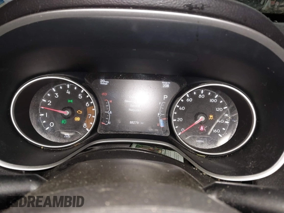 2018 Jeep Compass Altitude with VIN 3C4NJDBBXJT314140, listed as a IAAI auction lot 41289663 with 88,279 mi miles and . Bid and sale history available at carsss.com. Image 7.