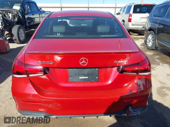 2021 Mercedes-Benz A 220 with VIN W1K3G4FBXMJ320036, listed as a IAAI auction lot 41385516 with 24,380 mi miles and . Bid and sale history available at DreamBid. Image 16.