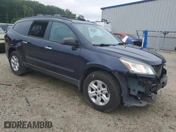 2017 Chevrolet Traverse LS with VIN 1GNKRFED0HJ274650, listed as a Copart auction lot 62949885 with 138,043 mi miles and Salvage title. Bid and sale history available at DreamBid. Image 4.