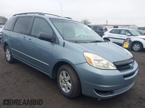 2005 Toyota Sienna CE with VIN 5TDZA23C55S308713, listed as a IAAI auction lot 42434718 with 225,254 mi miles and . Bid and sale history available at DreamBid. Image 1.