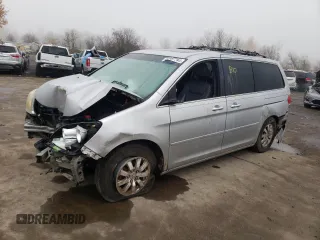 2010 Honda Odyssey EX-L with VIN 5FNRL3H78AB110573, listed as a Copart auction lot 46325085 with 161,543 mi miles and Salvage Title. Bid and sale history available at carsss.com. Image 1.