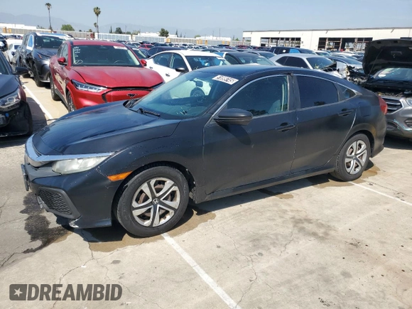 2016 Honda Civic Sedan LX with VIN 2HGFC2F55GH568199, listed as a Copart auction lot 51099745 with 153,952 mi miles and Clean Title. Bid and sale history available at carsss.com. Image 1.