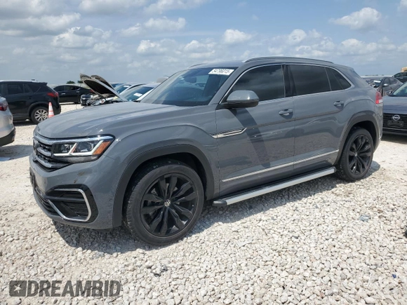 2022 Volkswagen Atlas SEL Premium R-Line with VIN 1V2FE2CA6NC219819, listed as a Copart auction lot 54796015 with 33,911 mi miles and Clean title. Bid and sale history available at DreamBid. Image 1.