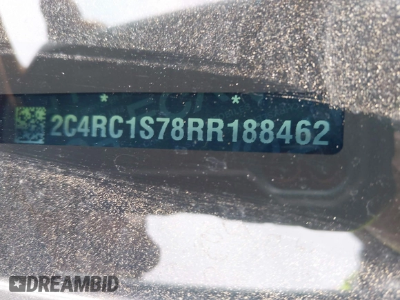 2024 Chrysler Pacifica Hybrid Select z VIN 2C4RC1S78RR188462, wystawiony jako IAAI lot #41813616 z przebiegiem 18 589 mil mil oraz . Historia ofert i sprzedaży dostępna na DreamBid. Obrazek 9.