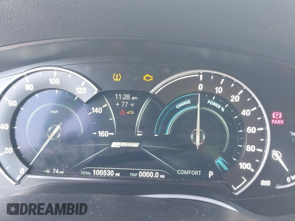 2018 BMW 5 Series 530e with VIN WBAJA9C58JB252868, listed as a IAAI auction lot 42323949 with 100,530 mi miles and . Bid and sale history available at DreamBid. Image 15.