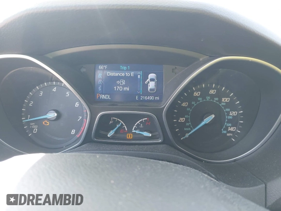 2014 Ford Focus SE with VIN 1FADP3F29EL122925, listed as a IAAI auction lot 42044004 with 216,490 mi miles. Bid and sale history available at carsss.com. Image 7.