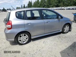 2007 Honda Fit Sport with VIN JHMGD37617S043208, listed as a Copart auction lot 64594825 with 210,672 mi miles and Clean title. Bid and sale history available at DreamBid. Image 3.