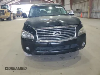 2012 Infiniti QX56 7-passenger with VIN JN8AZ2NF9C9517904, listed as a Copart auction lot 49315055 with 0 mi miles and Salvage Title. Bid and sale history available at carsss.com. Image 5.