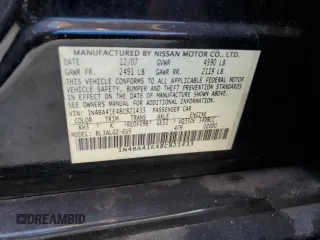 2008 Nissan Maxima 3.5 SL with VIN 1N4BA41E48C821433, listed as a Copart auction lot 78092604 with 149,250 mi miles and Salvage Title. Bid and sale history available at carsss.com. Image 13.