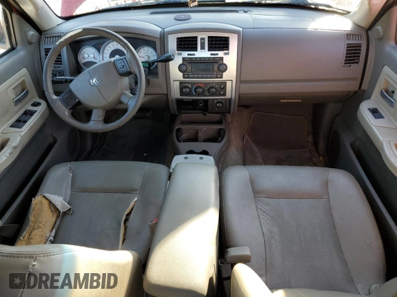 2005 Dodge Dakota Laramie with VIN 1D7HW58N65S263982, listed as a Copart auction lot 77470884 with 164,809 mi miles and Clean Title. Bid and sale history available at DreamBid. Image 8.