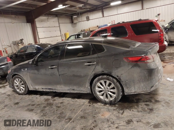2018 Kia Optima LX with VIN 5XXGT4L30JG241236, listed as a IAAI auction lot 41612332 with 73,494 mi miles. Bid and sale history available at carsss.com. Image 14.