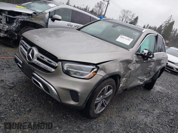 2020 Mercedes-Benz GLC with VIN WDC0G8EB1LF744559, listed as a IAAI auction lot 41872182 with 1 mi miles. Bid and sale history available at carsss.com. Image 17.