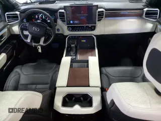 2023 Toyota Tundra Capstone Hybrid with VIN 5TFVC5DB9PX030251, listed as a Copart auction lot 55017275 with 24,192 mi miles and Salvage title. Bid and sale history available at DreamBid. Image 8.