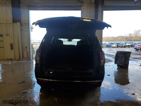 2023 Chevrolet Tahoe LT with VIN 1GNSKNKD0PR196082, listed as a Copart auction lot 45707215 with 35,736 mi miles and Salvage Title. Bid and sale history available at carsss.com. Image 6.