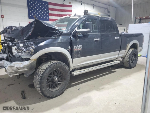 2013 Ram 2500 Laramie with VIN 3C6UR5FL9DG538565, listed as a Copart auction lot 47605065 with 246,071 mi miles and Salvage Title. Bid and sale history available at carsss.com. Image 1.