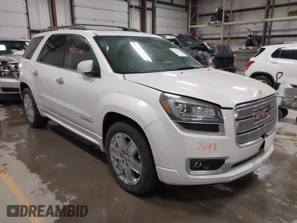 2016 GMC Acadia Denali with VIN 1GKKVTKD0GJ310296, listed as a IAAI auction lot 41837647 with 136,205 mi miles. Bid and sale history available at carsss.com. Image 1.