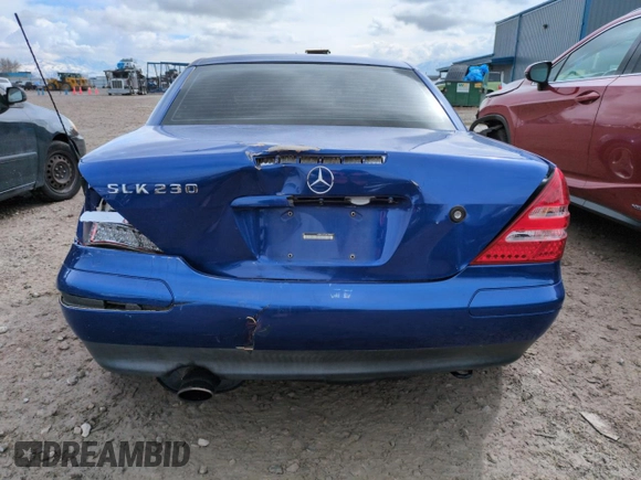 1998 Mercedes-Benz SLK-Class with VIN WDBKK47F9WF069844, listed as a Copart auction lot 51599175 with 109,098 mi miles and Salvage Title. Bid and sale history available at carsss.com. Image 6.