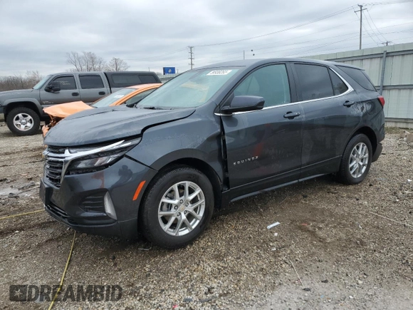 2022 Chevrolet Equinox LT with VIN 2GNAXKEV2N6148219, listed as a Copart auction lot 50938265 with 9,092 mi miles and Salvage Title. Bid and sale history available at DreamBid. Image 1.