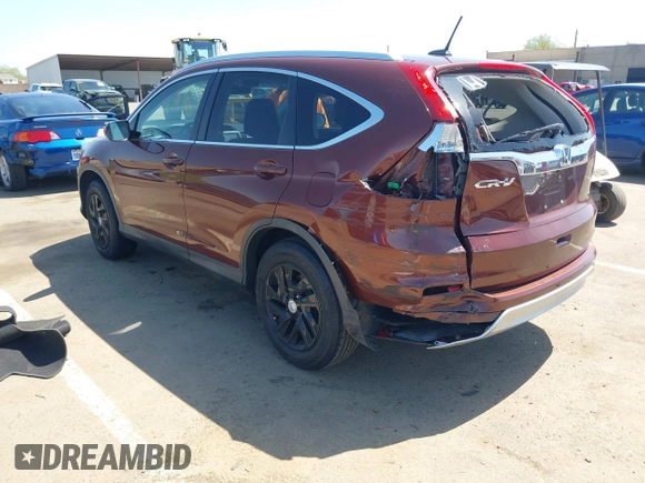 2015 Honda CR-V EX-L with VIN 2HKRM3H78FH510610, listed as a IAAI auction lot 41993196 with Not Provided miles and . Bid and sale history available at carsss.com. Image 3.