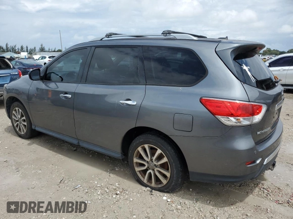 2015 Nissan Pathfinder SV with VIN 5N1AR2MN0FC637467, listed as a Copart auction lot 52480055 with 97,610 mi miles and Clean title. Bid and sale history available at DreamBid. Image 2.