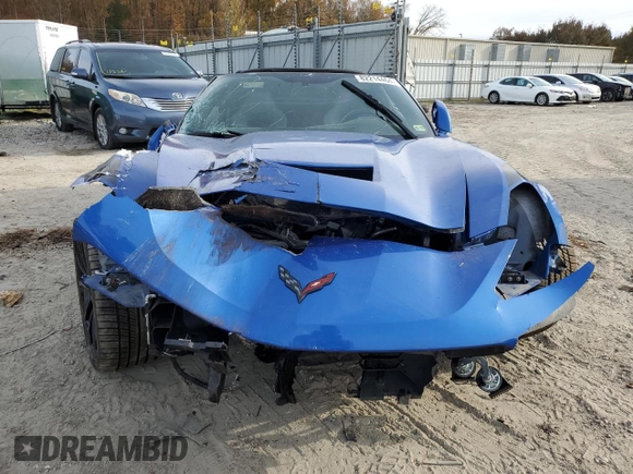 2019 Chevrolet Corvette Grand Sport 1LT with VIN 1G1YW2D73K5114299, listed as a Copart auction lot 82214464 with 56,131 mi miles and Salvage title. Bid and sale history available at DreamBid. Image 5.