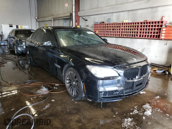 2014 BMW 7 Series ALPINA B7 xDrive with VIN WBAYF8C59ED141718, listed as a Copart auction lot 89348655 with 77,954 mi miles and Salvage Title. Bid and sale history available at DreamBid. Image 4.