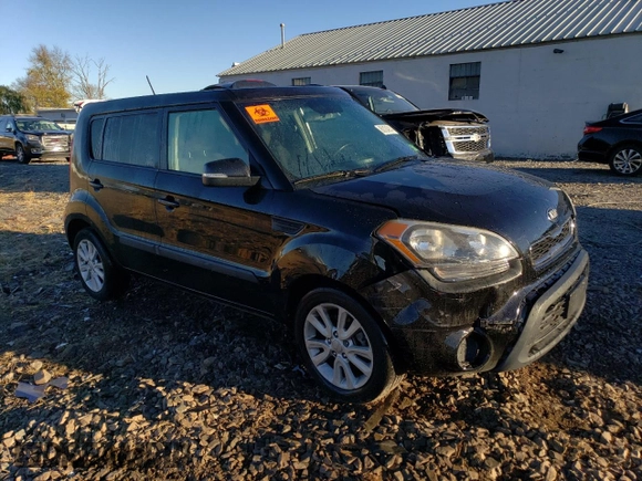 2013 Kia Soul + with VIN KNDJT2A61D7749641, listed as a Copart auction lot 80124214 with 181,476 mi miles and Salvage Title. Bid and sale history available at DreamBid. Image 4.