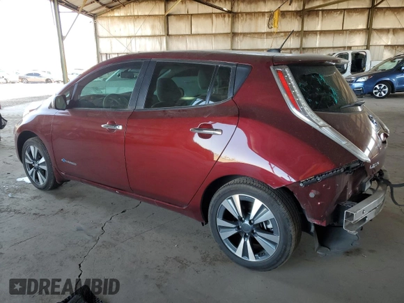 2016 Nissan LEAF S with VIN 1N4BZ0CP1GC311538, listed as a Copart auction lot 52048165 with 75,060 mi miles and Salvage Title. Bid and sale history available at carsss.com. Image 2.
