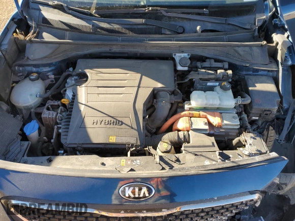 2018 Kia Niro LX with VIN KNDCB3LC0J5177991, listed as a Copart auction lot 47034345 with 52,378 mi miles and Salvage Title. Bid and sale history available at carsss.com. Image 12.