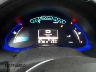 2015 Nissan LEAF SV with VIN 1N4AZ0CP0FC312609, listed as a Copart auction lot 70430622 with 55,198 mi miles. Bid and sale history available at carsss.com. Image 9.