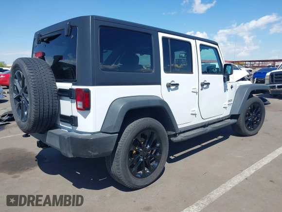 2017 Jeep Wrangler Unlimited Sport with VIN 1C4BJWDG6HL711082, listed as a IAAI auction lot 42036092 with 52,400 mi miles. Bid and sale history available at carsss.com. Image 4.
