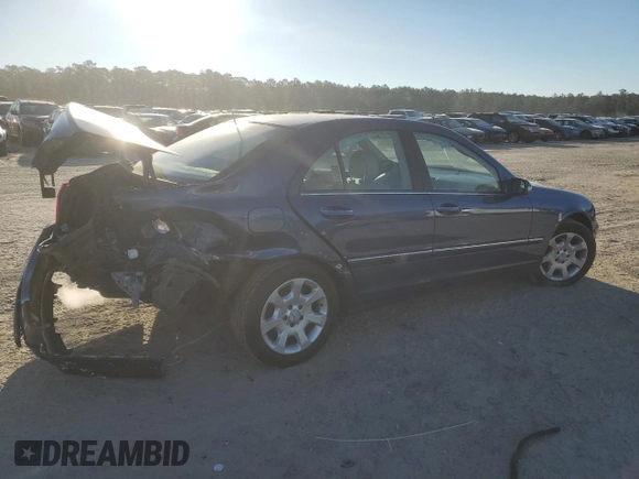 2005 Mercedes-Benz C 240 with VIN WDBRF61J55F577772, listed as a Copart auction lot 87605215 with 148,307 mi miles and Salvage Title. Bid and sale history available at DreamBid. Image 3.