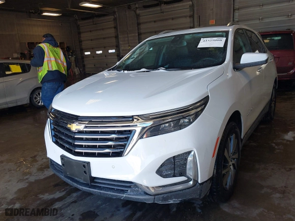 2022 Chevrolet Equinox Premier with VIN 3GNAXNEV7NS223256, listed as a IAAI auction lot 41559008 with 14,986 mi miles. Bid and sale history available at carsss.com. Image 17.
